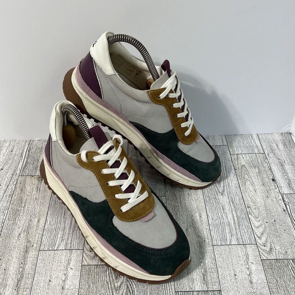 Madewell MDL Kickoff Trainer Sneakers Women's 7 Men's 5.5 Leather Fabric Multi